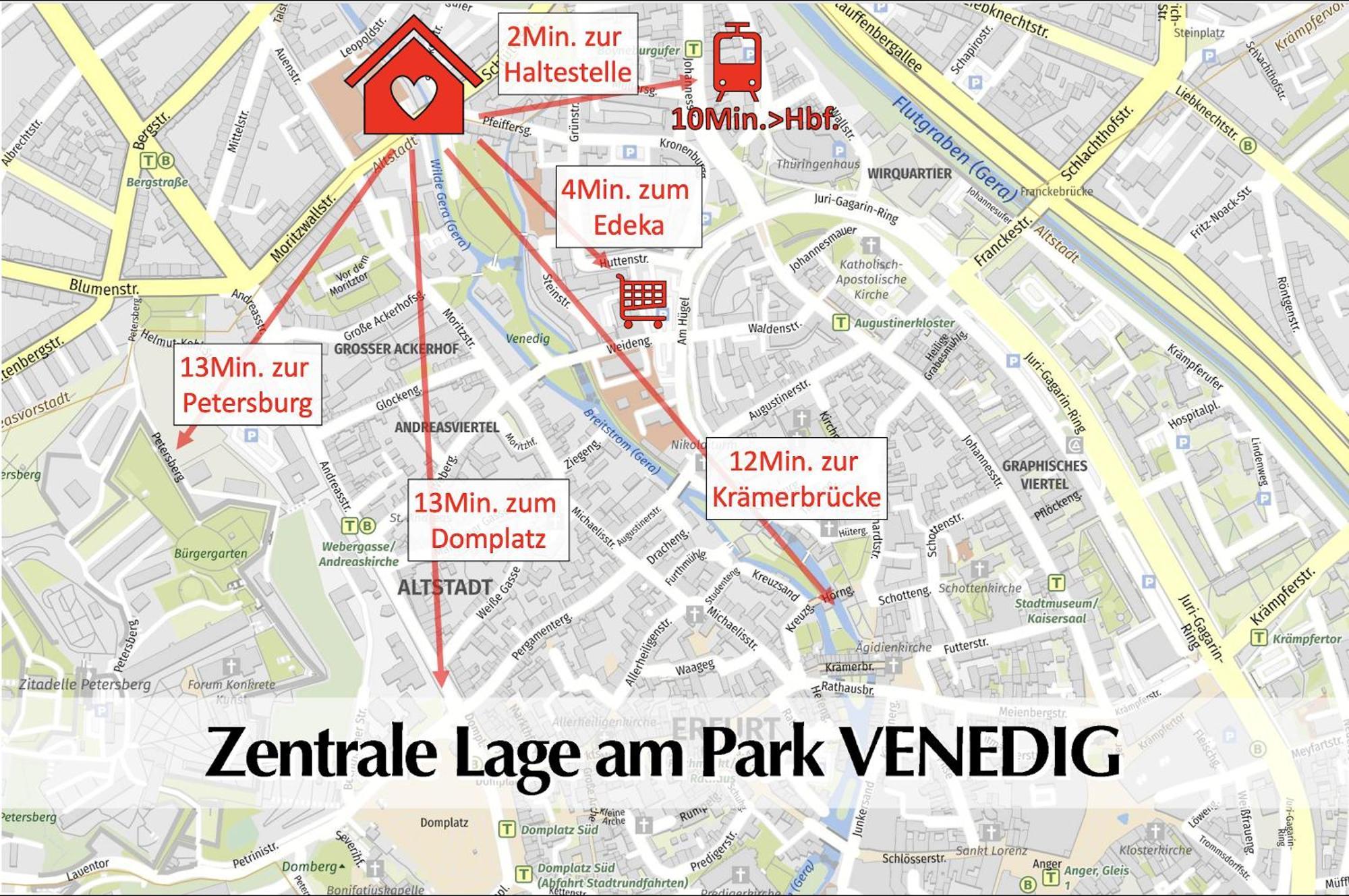 80M2 3R Wohnung Mit Privatem Parkplatz, Kingsize Betten, Smart-Tv, Etc Эрфурт Экстерьер фото
